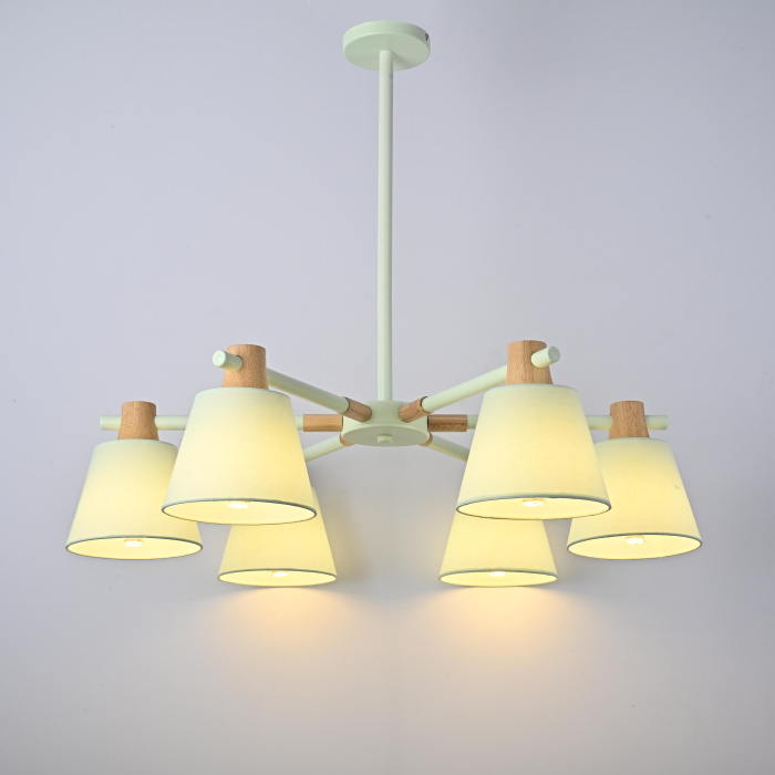 Потолочная люстра на штанге NATURA A BLUE 6 ImperiumLoft