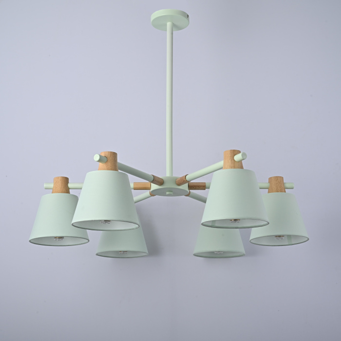 Потолочная люстра на штанге NATURA A BLUE 6 ImperiumLoft