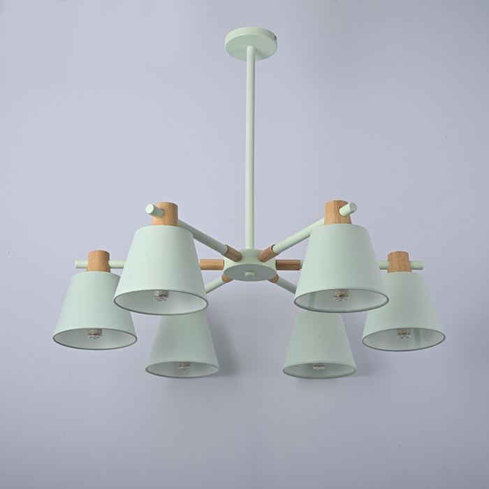 Потолочная люстра на штанге NATURA A BLUE 6 ImperiumLoft