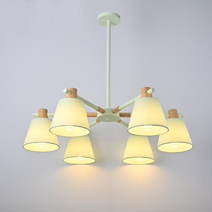 Потолочная люстра на штанге NATURA A BLUE 6 ImperiumLoft