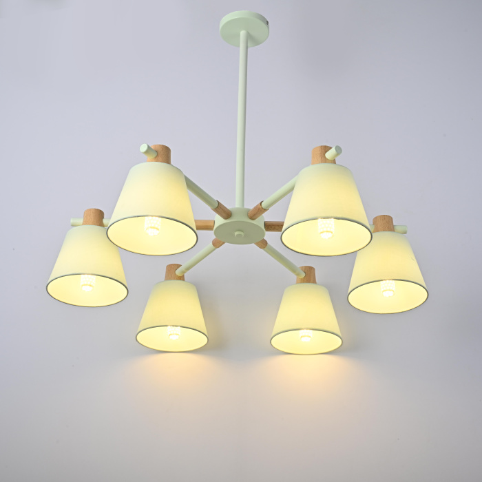 Потолочная люстра на штанге NATURA A BLUE 6 ImperiumLoft