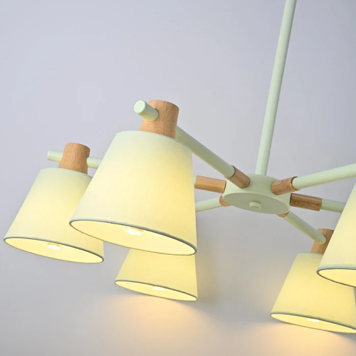 Потолочная люстра на штанге NATURA A BLUE 6 ImperiumLoft