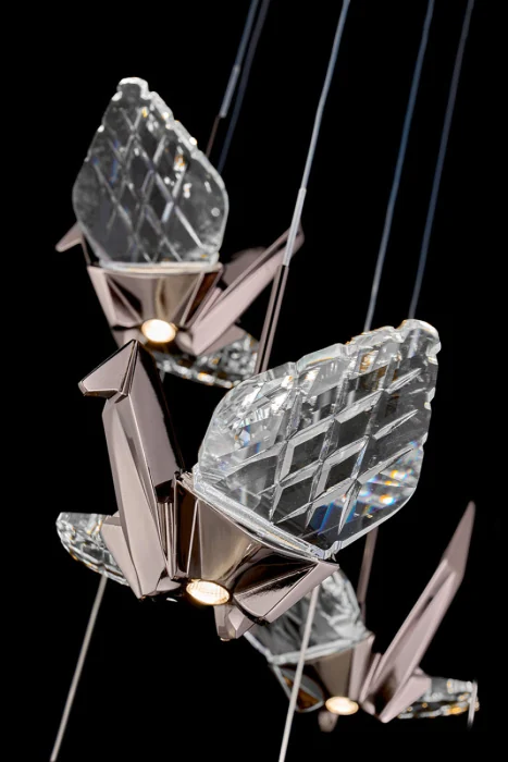 Подвесная люстра Leon Alma LE7706/17 Black Chrome