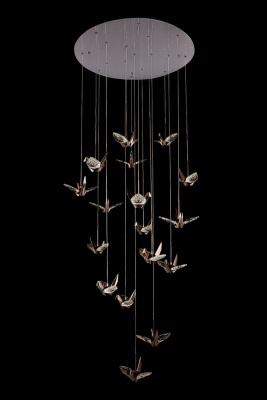 Подвесная люстра Leon Alma LE7706/17 Black Chrome