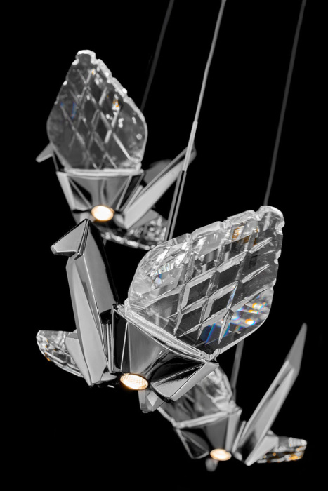 Подвесная люстра Leon Alma LE7706/17 Black Chrome