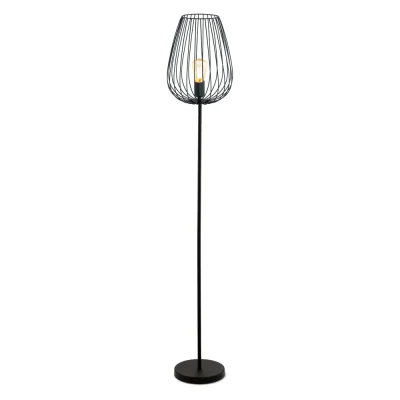 Торшер NEWTOWN, 1x60W (E27), ?275, L235, H1595, сталь, черный EGLO 49474