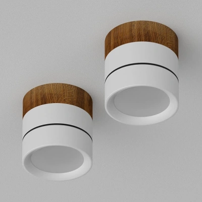 Накладной светильник Ledron BARREL MINI Wooden Wh