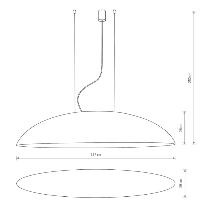 Люстра подвесная Nowodvorski Canoe White/Gold 10326