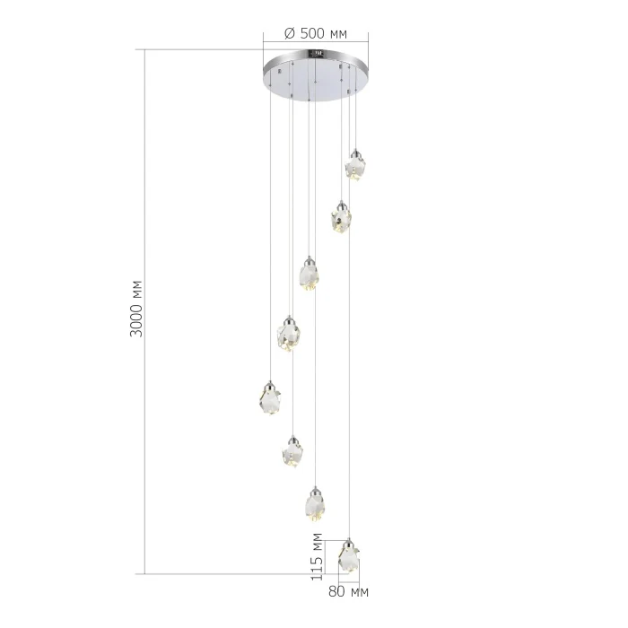 Подвесной светильник ST LUCE CASCATO SL6114.103.08