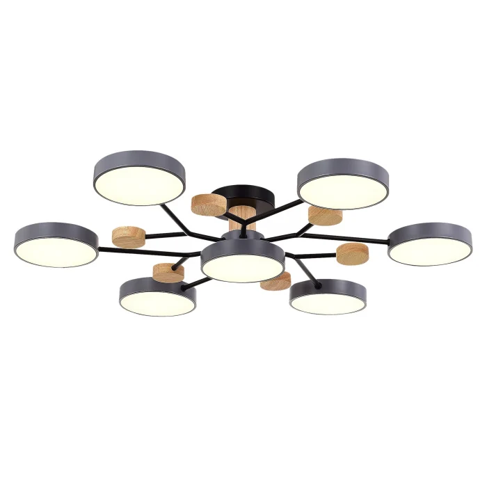 Светильник потолочный Серый/Серый LED 7*12W 3000K/4500K/6000K SLE6006-702-07