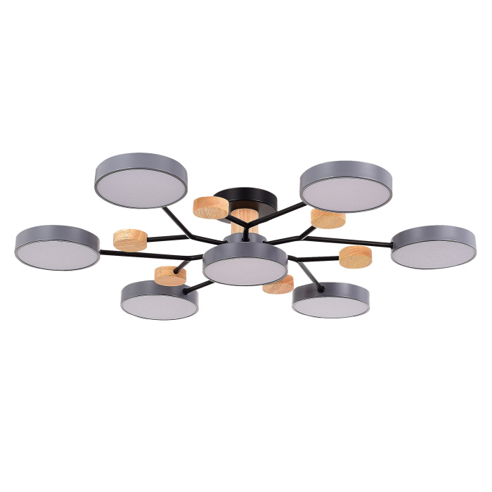 Светильник потолочный Серый/Серый LED 7*12W 3000K/4500K/6000K SLE6006-702-07