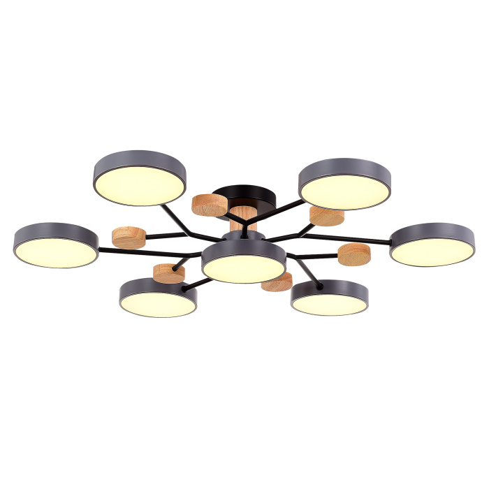Светильник потолочный Серый/Серый LED 7*12W 3000K/4500K/6000K SLE6006-702-07