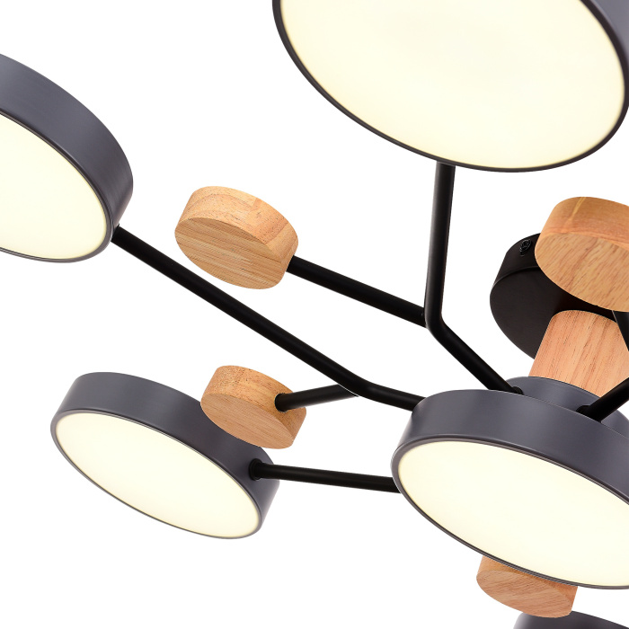 Светильник потолочный Серый/Серый LED 7*12W 3000K/4500K/6000K SLE6006-702-07