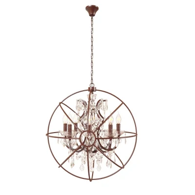 Подвесная люстра Loft it Foucaults orb crystal LOFT1897/8