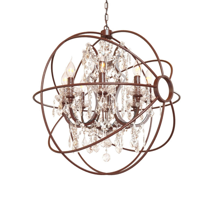 Подвесная люстра Loft it Foucaults orb crystal LOFT1897/8