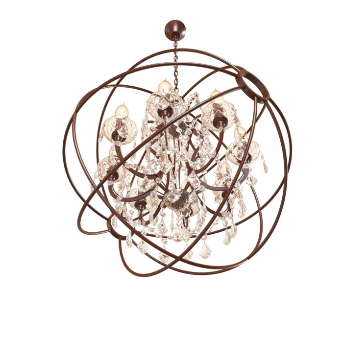 Подвесная люстра Loft it Foucaults orb crystal LOFT1897/8