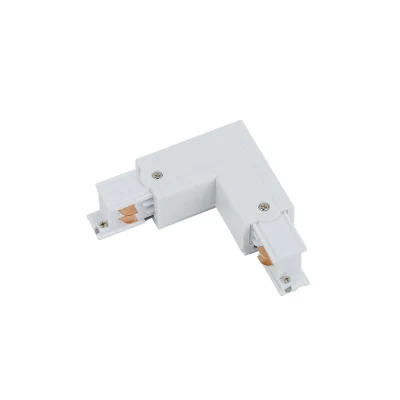 Коннектор для трехфазной трековой системы L-образный правый Nowodvorski Ctls Power White 8227