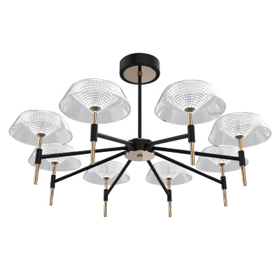 Подвесная люстра Delight Collection MD21001018 MD21001018-8A black/gold