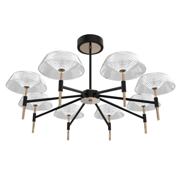 Подвесная люстра Delight Collection MD21001018 MD21001018-8A black/gold