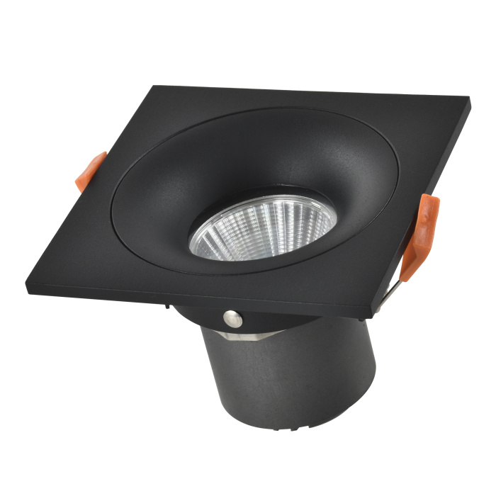 Светильник встраиваемый Черный LED 1*10W 3000K 700Lm Ra>90 60° IP44 L100xW100xH66 85-265V ST259.438.10