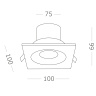 Светильник встраиваемый Черный LED 1*10W 3000K 700Lm Ra>90 60° IP44 L100xW100xH66 85-265V ST259.438.10