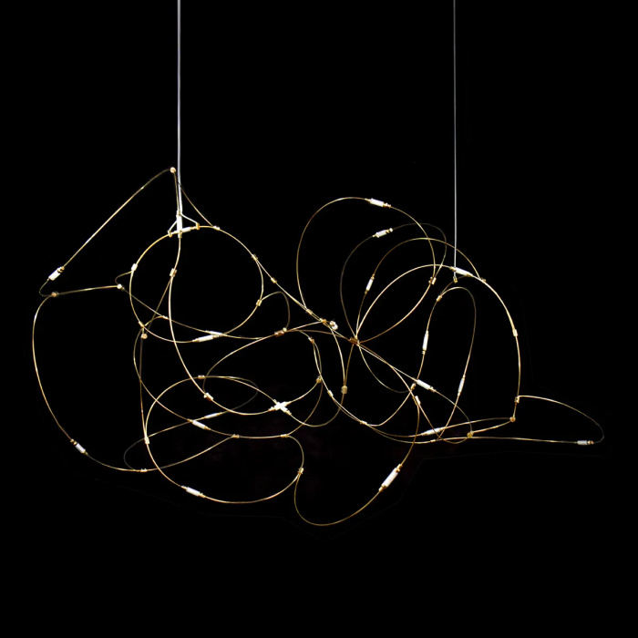 Подвесной светильник Delight Collection 10154P 10154P/L1500 gold