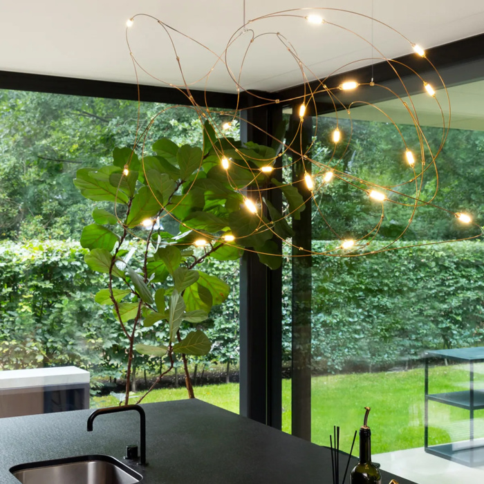 Подвесной светильник Delight Collection 10154P 10154P/L1500 gold