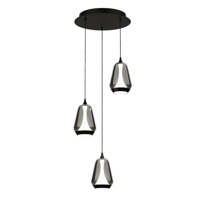 Подвесной светильник Delight Collection MD24001011 MD24001011-3A black/smoky