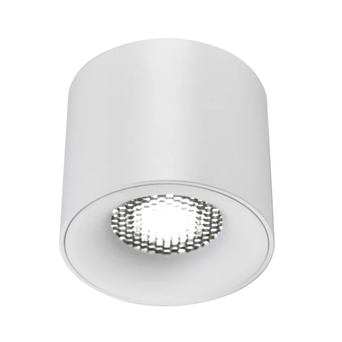 Светильник потолочный белый LED 1*10W 3000K 530Lm Ra 36° IP20 D80xH70 170-240VV ST761.533.10