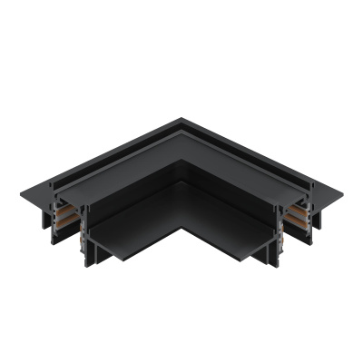 Угол-соединитель для встраиваемого магнитного шинопровода под ГКЛ 12мм ST-Luce Черный ST1007.429.12