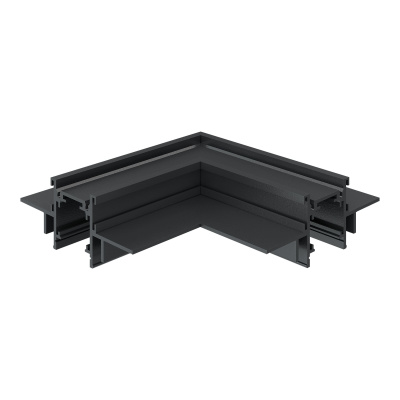 Угол-соединитель для встраиваемого магнитного шинопровода под ГКЛ 12мм ST-Luce Черный ST1007.429.12