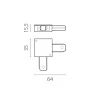 Угловое соединение для шинопровода к 50202X-P, 50203X-P Barra Lightstar 502126-P