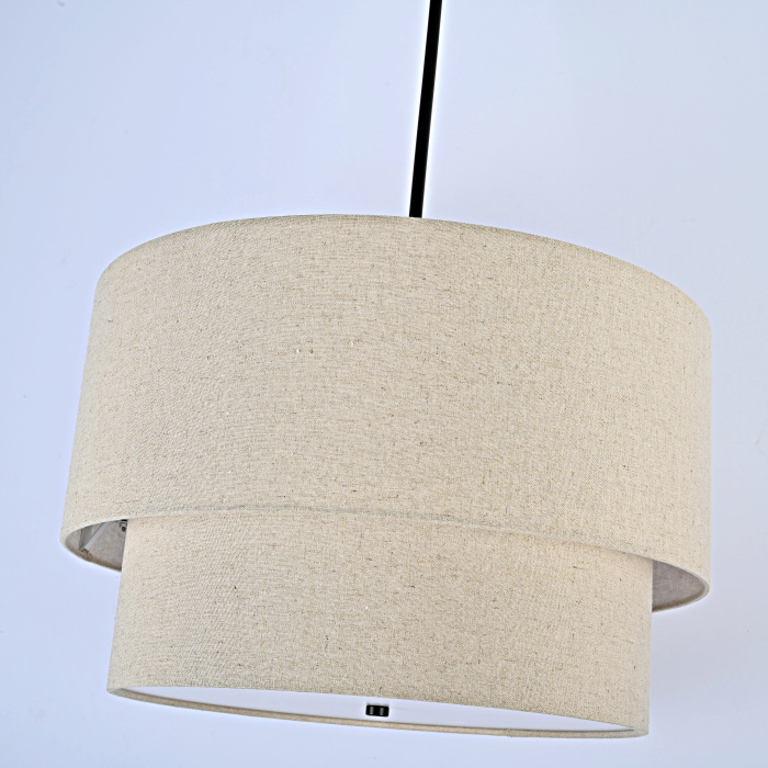 Люстра Rh Two-Tier Round Shade Linen By Imperiumloft