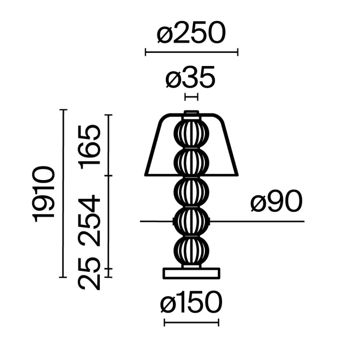 Настольная лампа Maytoni Amulet MOD555TL-L8G3K