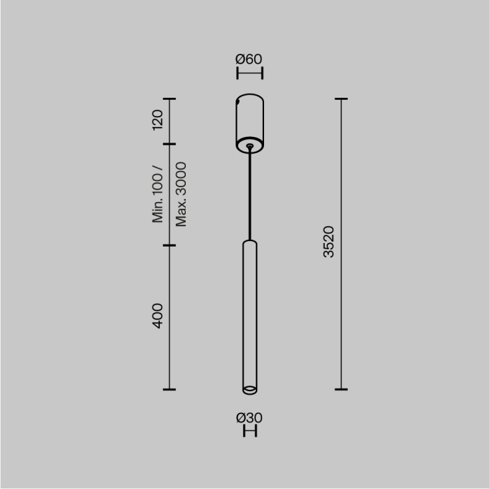 Подвесной светильник Maytoni Pro base MOD159PL-L6GK