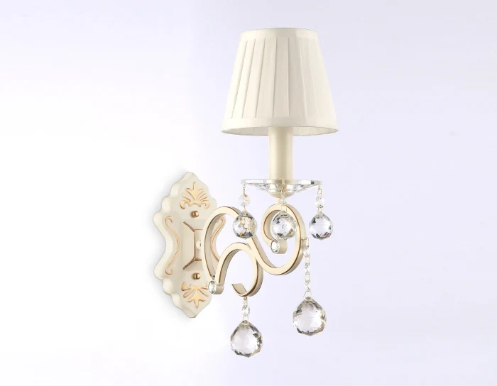 Настенный светильник с абажуром и хрусталем Ambrella light TR4562