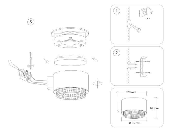 Настенный светильник со сменной лампой Ambrella light TN71296