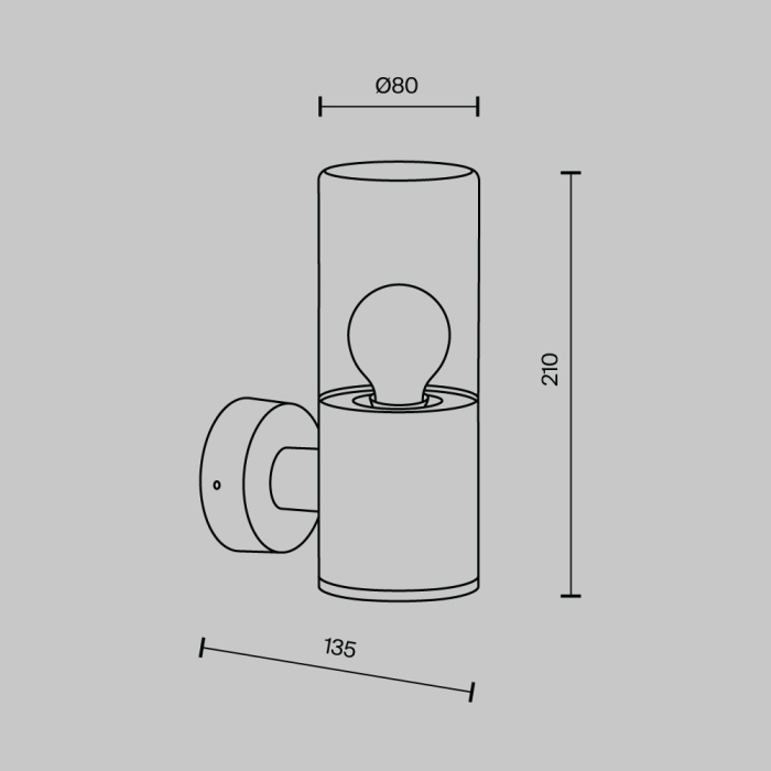 Светильник настенный Maytoni Amas O432WL-01GF