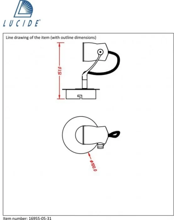 Спот Lucide SAMBA 16955/05/31