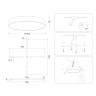 Потолочный светодиодный светильник Ambrella light FV5530