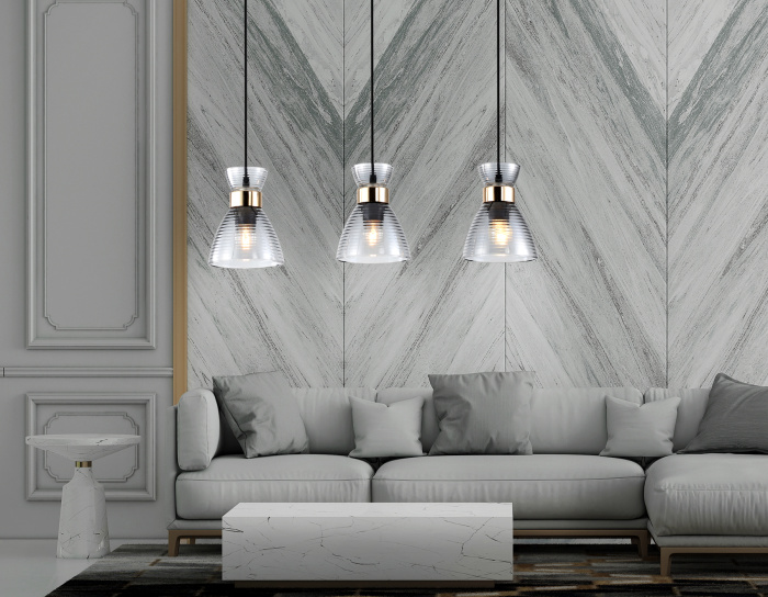 Светильник подвесной со стеклянными плафонами TRADITIONAL AMBRELLA LIGHT TR3407