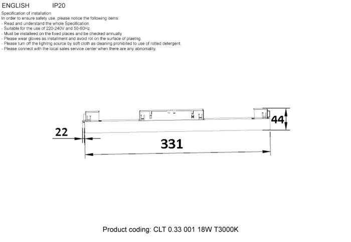 Светильник трековый магнитный Crystal Lux CLT 0.33 001 18W WH T4000K