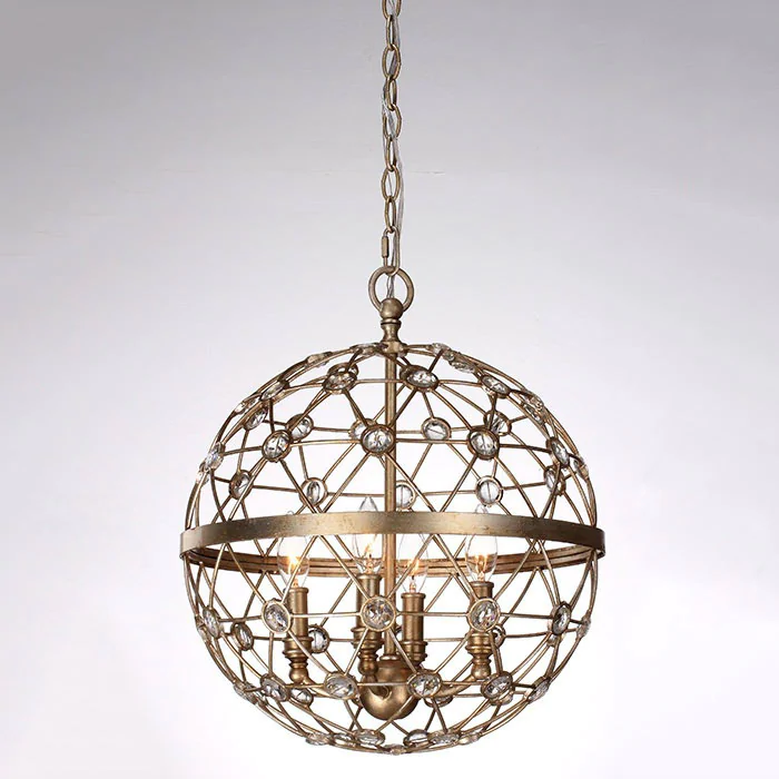 Подвесной светильник L'ARTE LUCE Ragusa L51104.68 с элементами из хрусталя