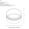 Декоративное кольцо внутреннее Crystal Lux CLT RING 013 SL