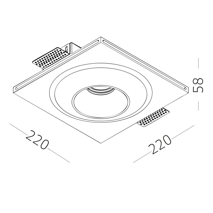 Светильники встраиваемые из гипса ST253.508.01 ST LUCE