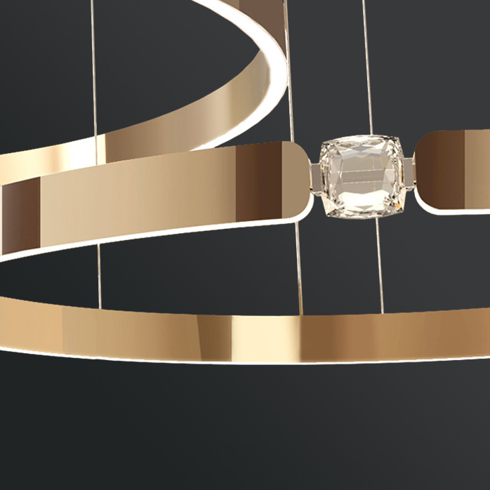 Подвесная люстра SELLIF B RING D40 Brown ImperiumLoft