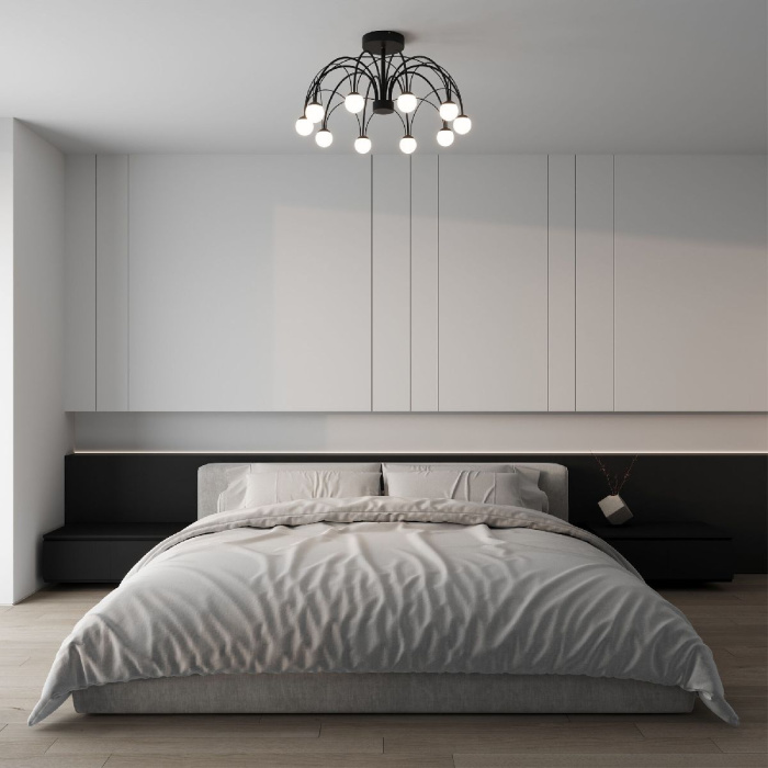 Люстра на штанге Eurosvet Ragno 90035/10 LED черный