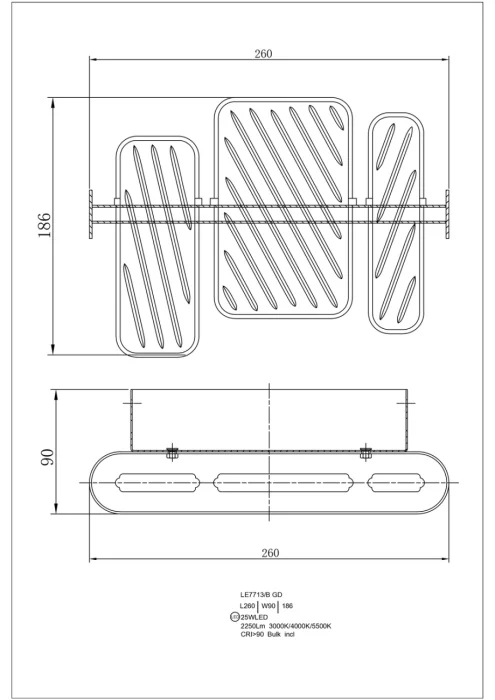 Настенный светильник Leon Ailani LE7713/B GD