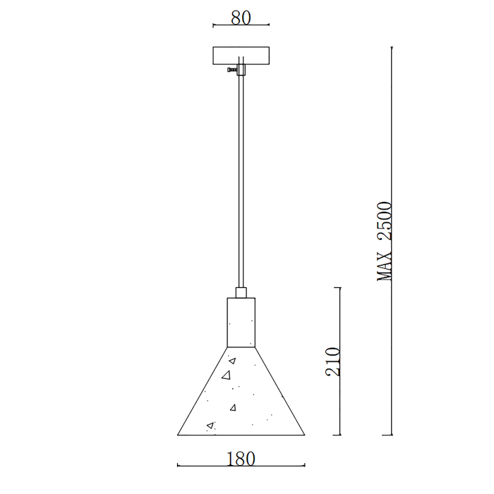 Подвесной светильник OLAUG black ImperiumLoft