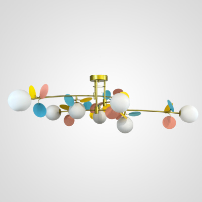 Потолочная люстра MATISSE B D120 Gold Multicolor ImperiumLoft